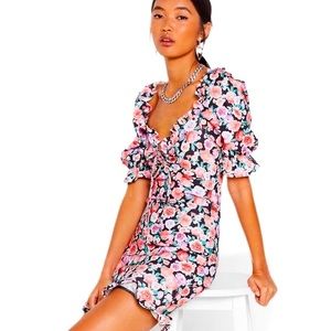 Nasty Gal Like New We've Got To Grow Floral Mini Dress Size 4